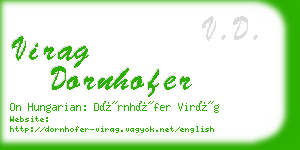 virag dornhofer business card